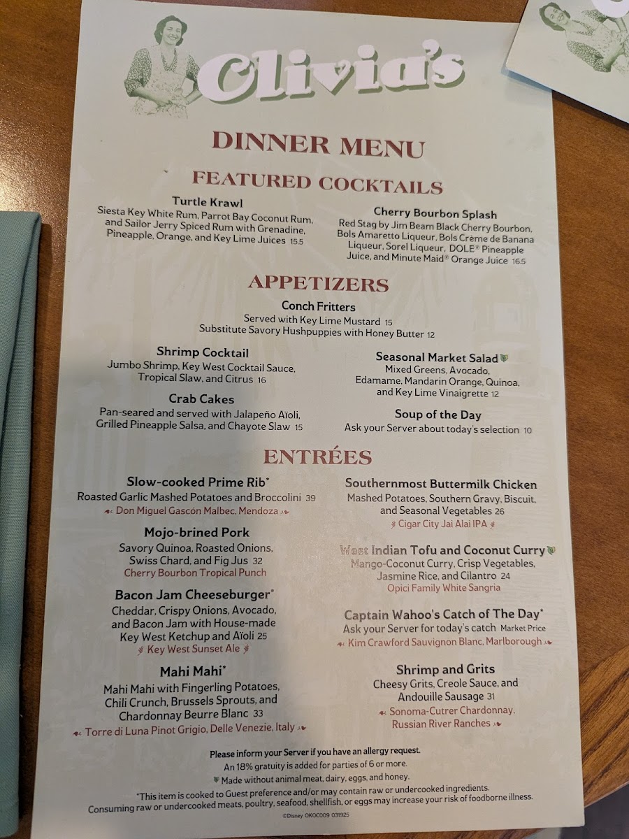 Olivia's Cafe Menu - Image 4