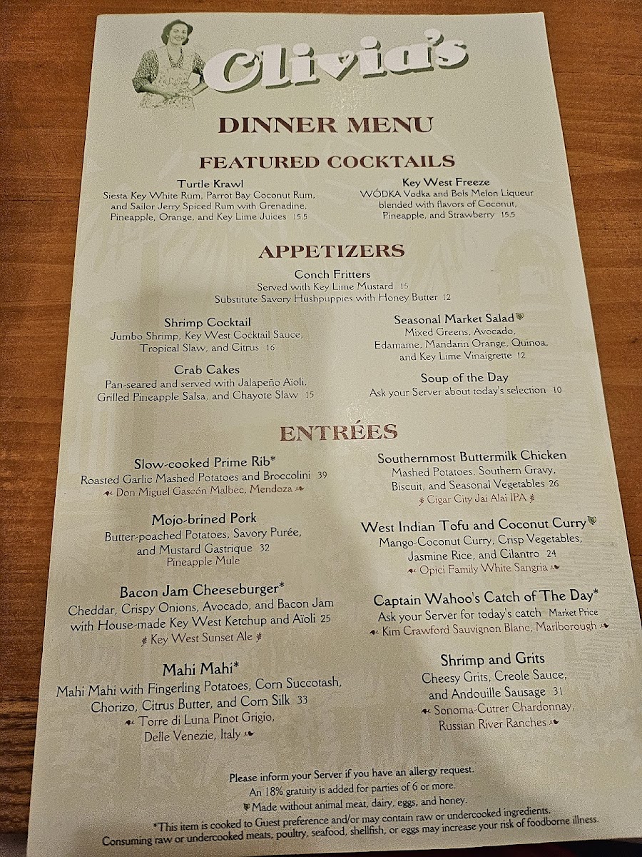 Olivia's Cafe Menu - Image 5