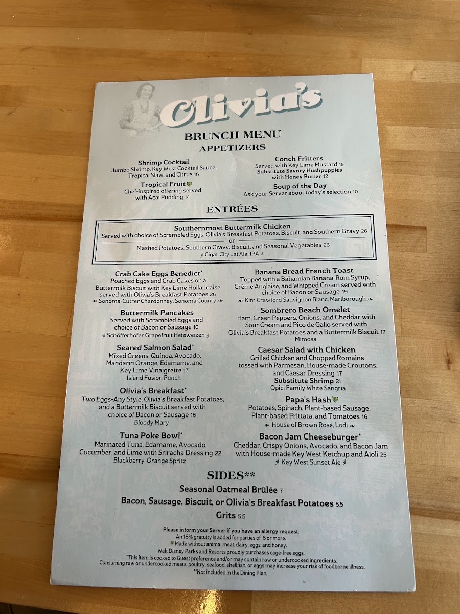Olivia's Cafe Menu - Image 6